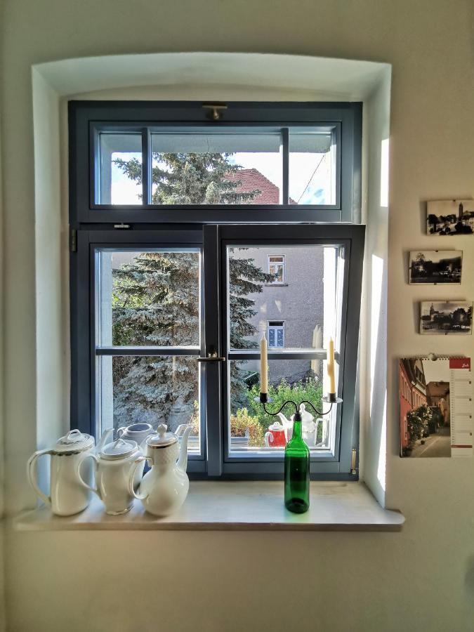 Charmantes Apartment Siebenschlaefer - Ferienwohnung Cafe 7 Weida Dış mekan fotoğraf