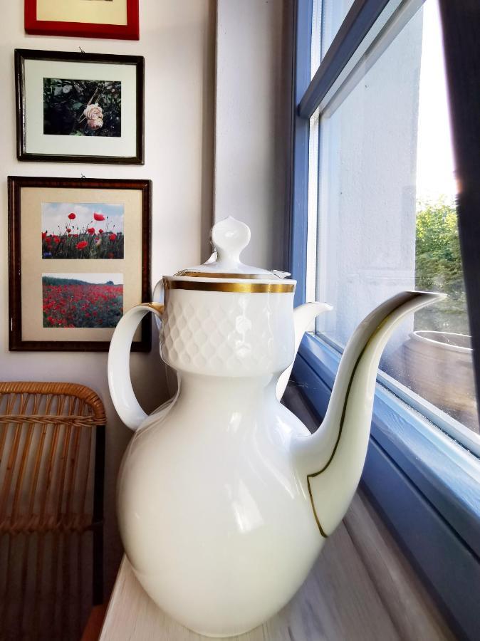 Charmantes Apartment Siebenschlaefer - Ferienwohnung Cafe 7 Weida Dış mekan fotoğraf