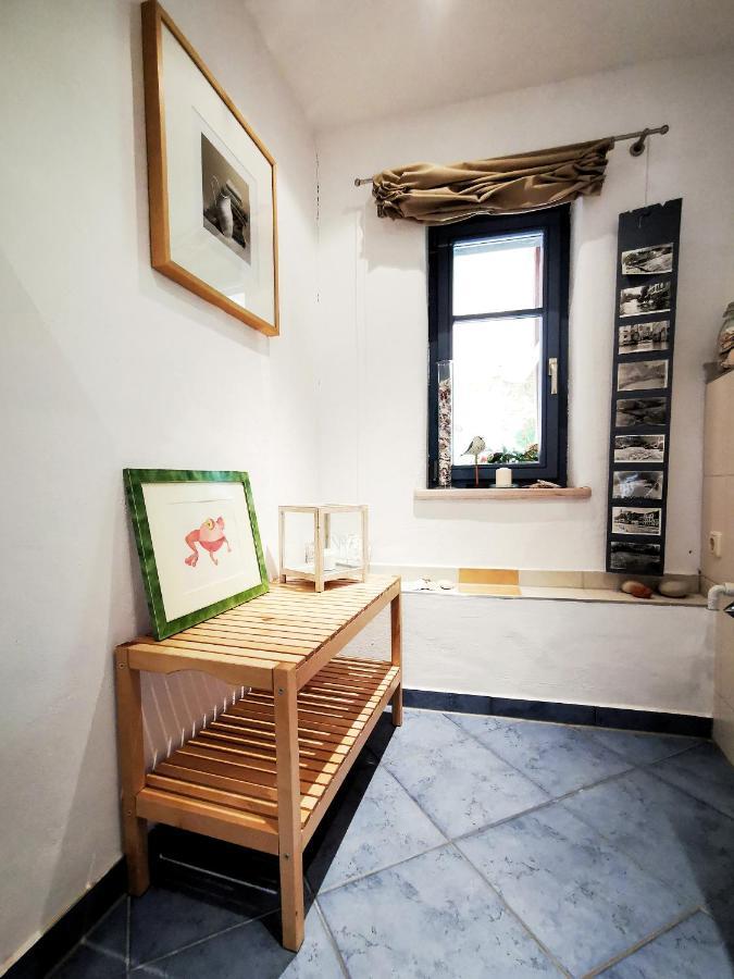 Charmantes Apartment Siebenschlaefer - Ferienwohnung Cafe 7 Weida Dış mekan fotoğraf